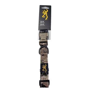 Browning Camo Pet Collar Medium 14-16" Browns New LOGO Quality Designer Reflects